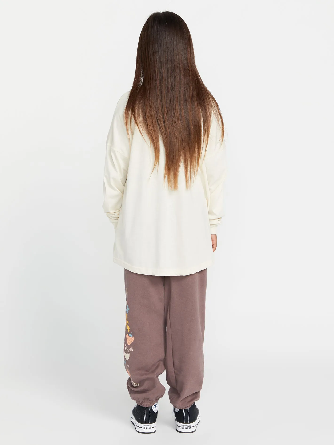 Girls Werkin Doubles Long Sleeve Tee - Cloud sold by Volcom product image thumbnail 3