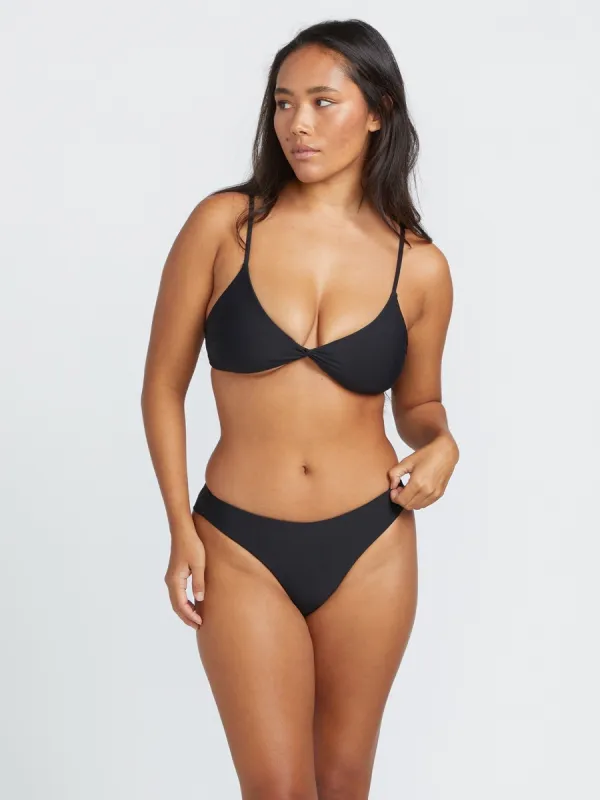 Simply Seamless V Neck Bikini Top - Black sold by Volcom