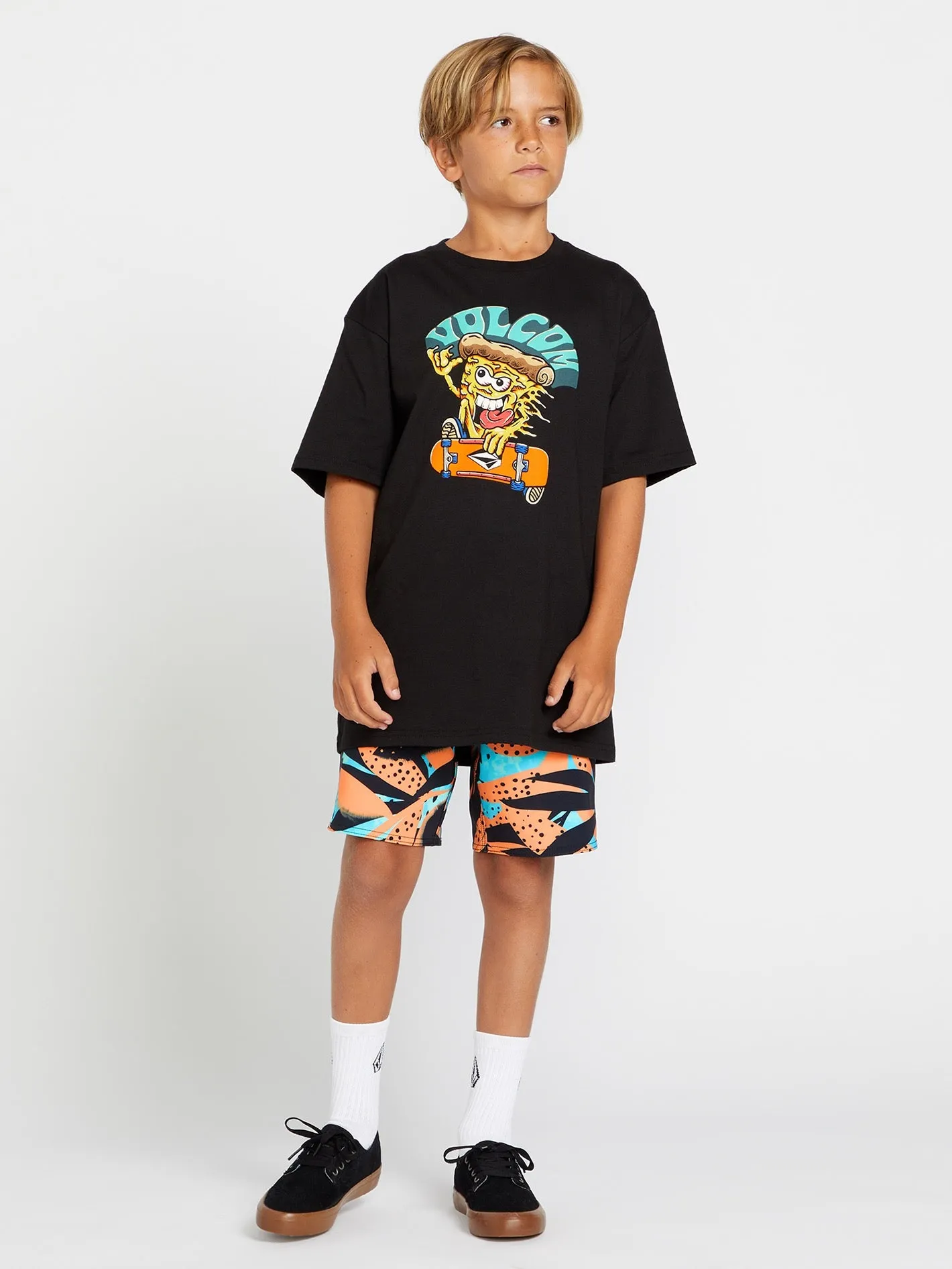Little Boys Pizzapower Short Sleeve Tee - Black sold by Volcom product image thumbnail 3