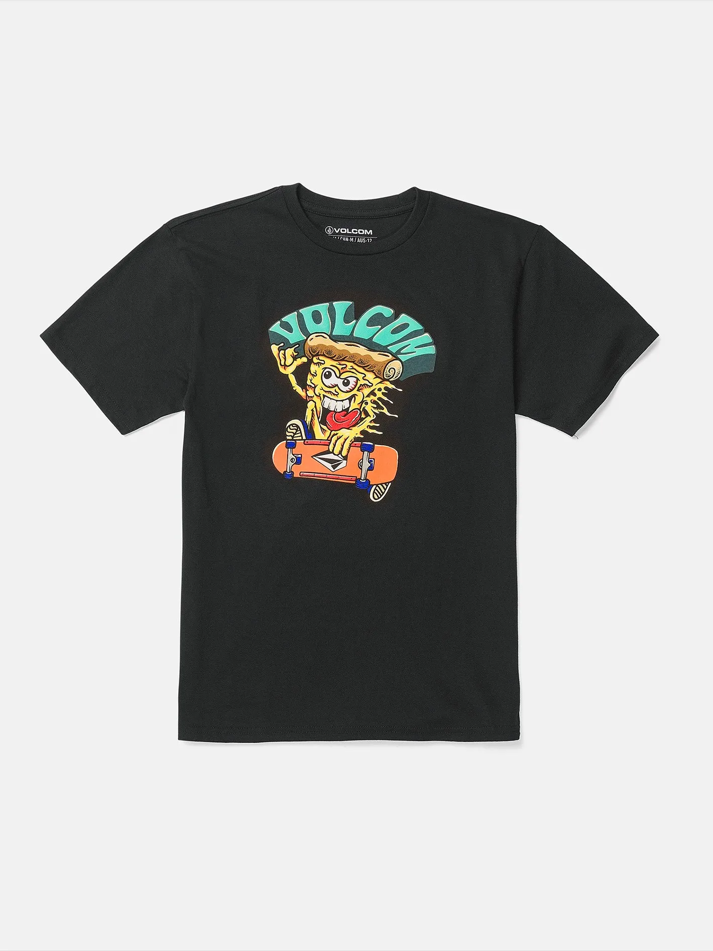 Little Boys Pizzapower Short Sleeve Tee - Black sold by Volcom