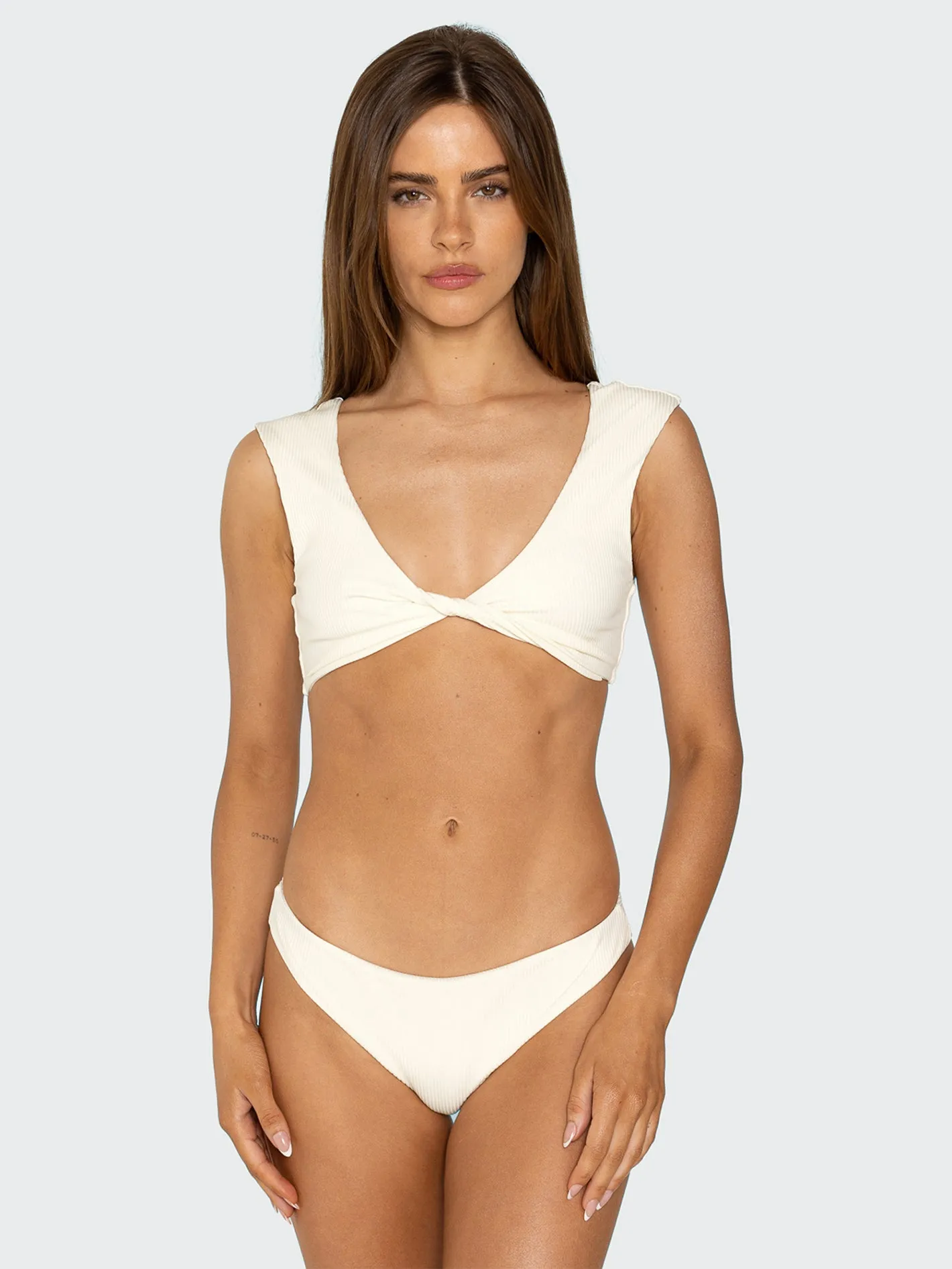 SET x Volcom: Sandy Twist Bikini Top - Sea Salt sold by Volcom product image thumbnail 5