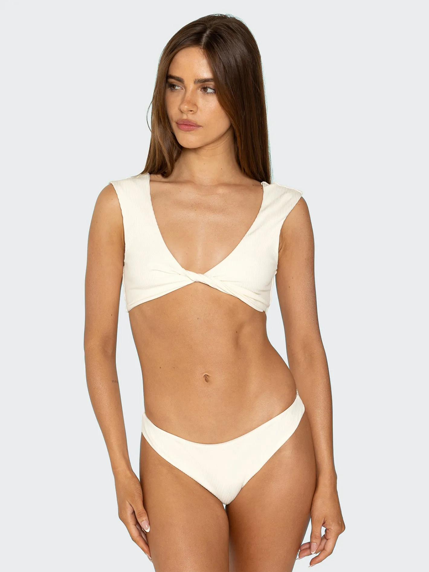 SET x Volcom: Sandy Twist Bikini Top - Sea Salt sold by Volcom product image thumbnail 3