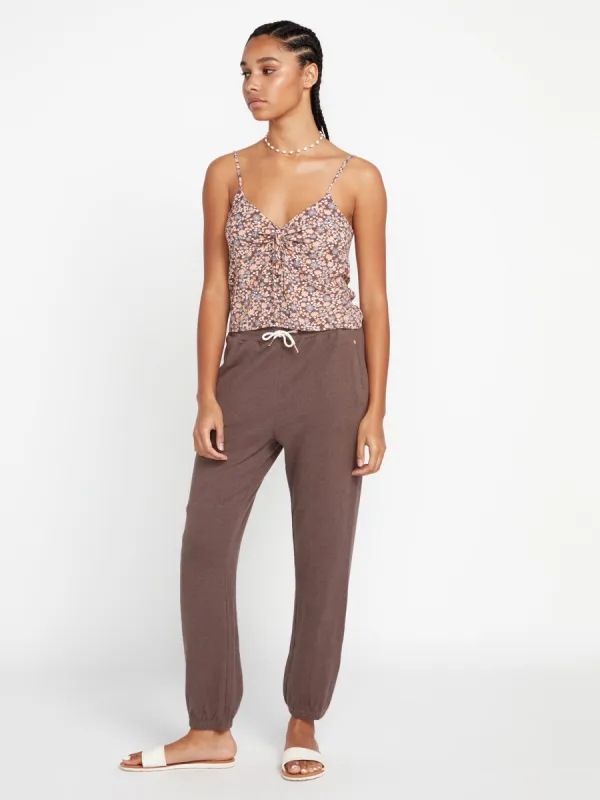 Lived in Lounge Fleece Elastic Waist Pants - Slate Grey sold by Volcom