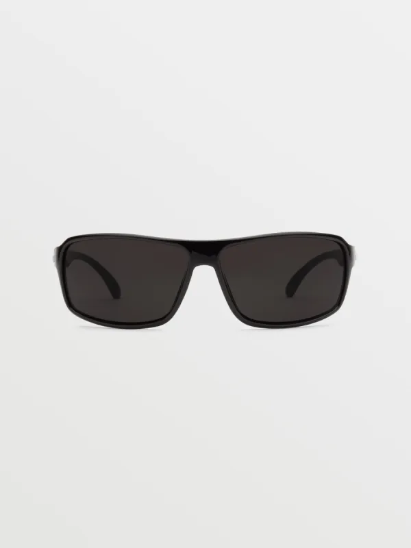Corpo Class Sunglasses - Gloss Black/Gray sold by Volcom