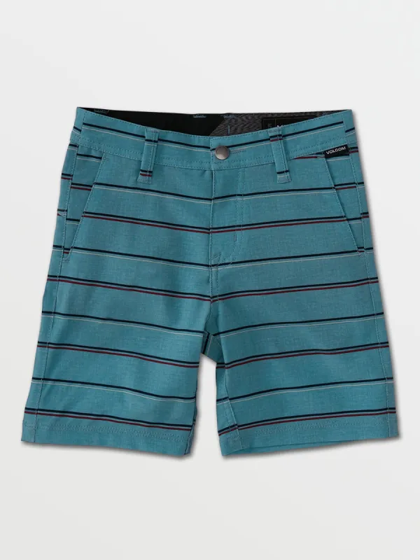 Little Boys Frickin Surf N' Turf Static Shorts - Storm Blue sold by Volcom