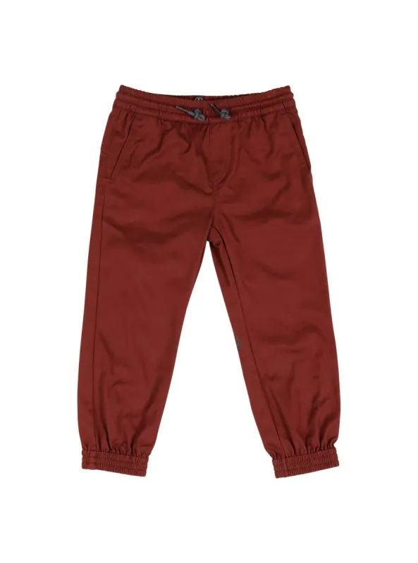 Little Boys Frickin Slim Jogger Pants - Dark Clay sold by Volcom