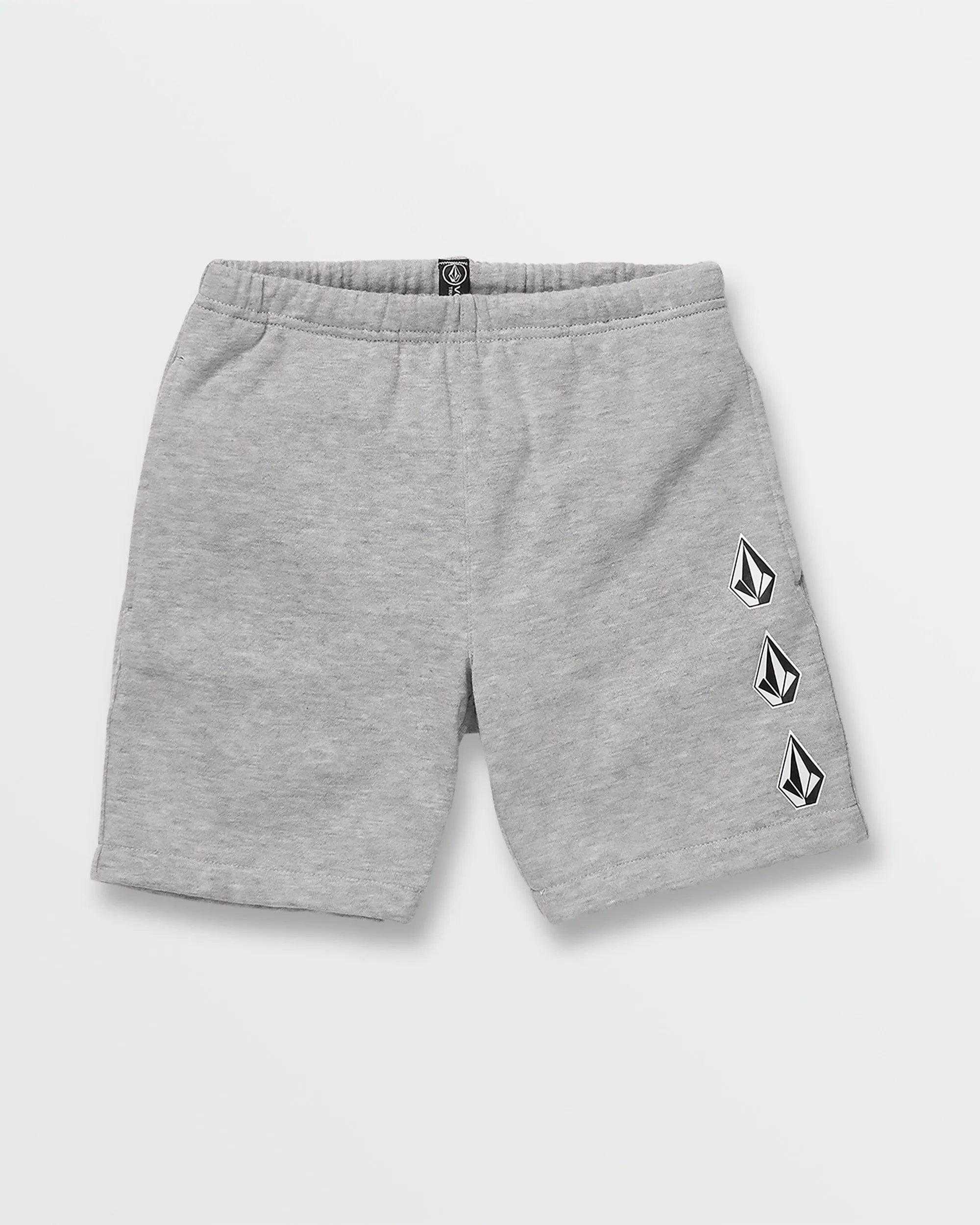 Little Boys Iconic Stone Fleece Shorts - Grey Heather sold by Volcom