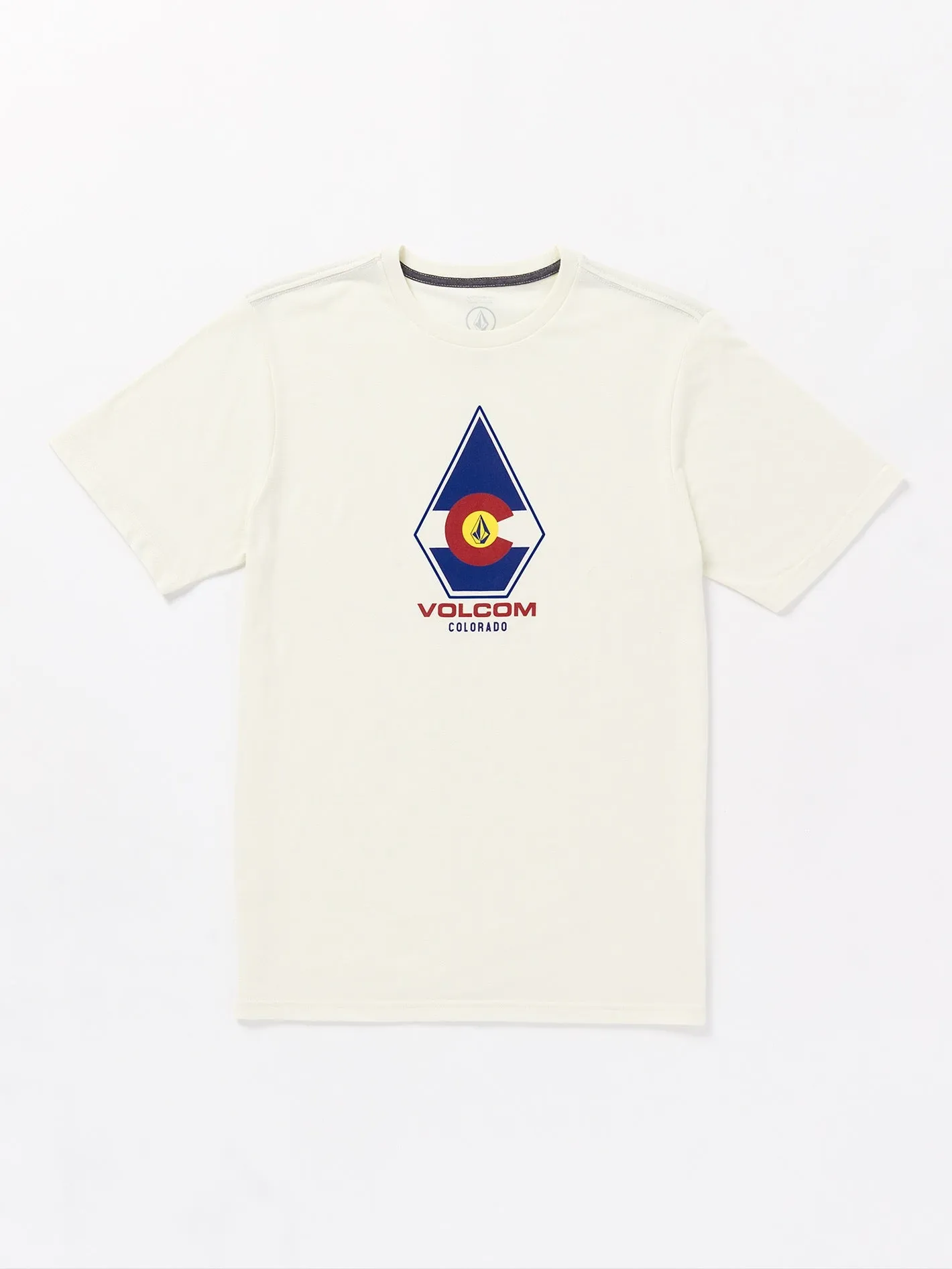 Coloradical Flag Short Sleeve Tee - Off White Heather sold by Volcom