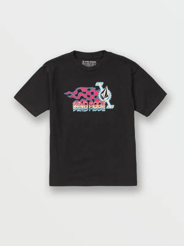 Little Boys Crank It Up Short Sleeve Tee - Black sold by Volcom