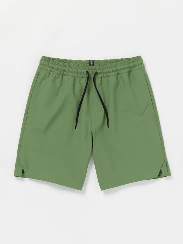 Saturdazze Elastic Waist Shorts - Dusty Green made by Volcom