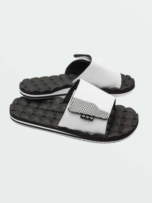 Recliner Slide Sandals - White sold by Volcom