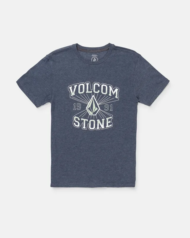 Big Boys Varsity Rat Short Sleeve Tee - Navy Heather sold by Volcom