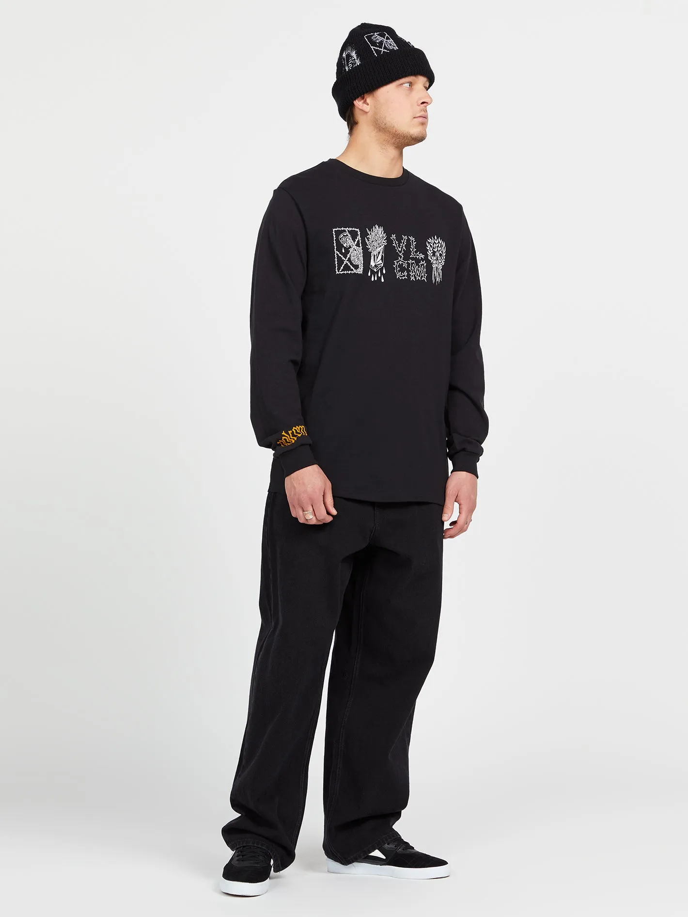 Vaderetro Featured Artist Long Sleeve Tee - Black sold by Volcom product image thumbnail 2
