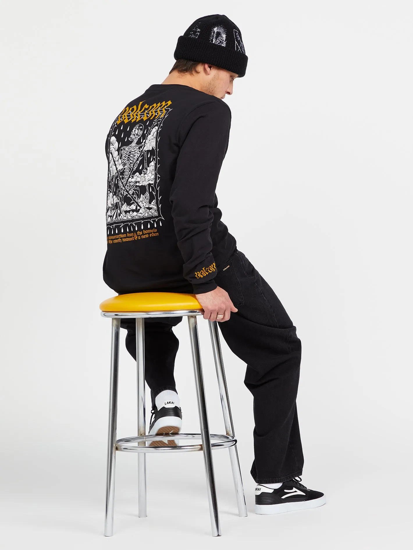 Vaderetro Featured Artist Long Sleeve Tee - Black sold by Volcom product image thumbnail 3