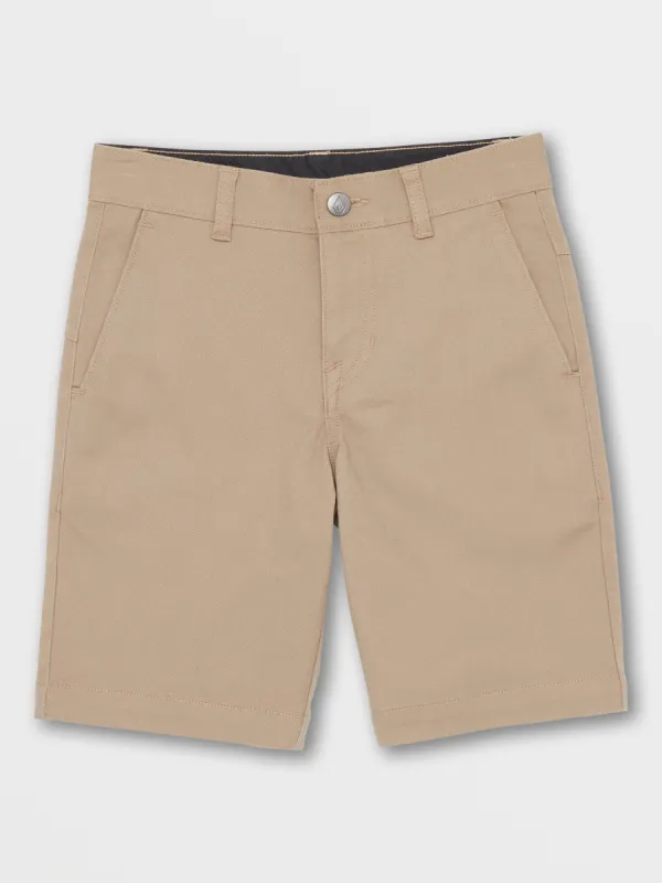 Big Boys Vmonty Stretch Shorts - Khaki sold by Volcom