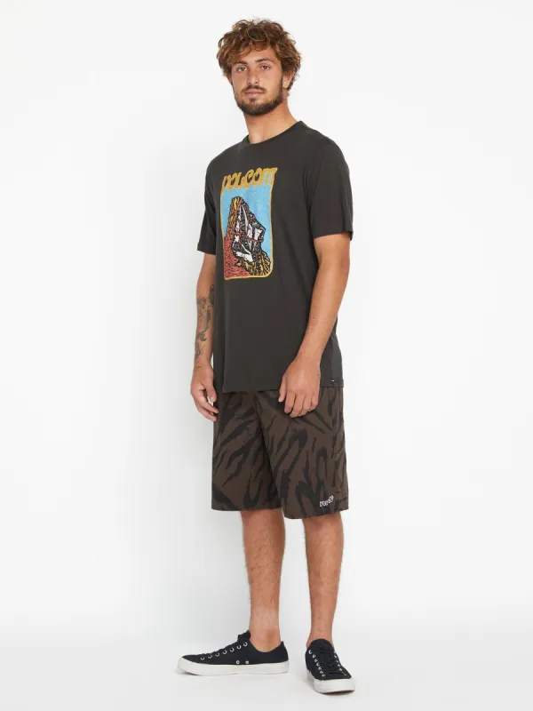 Farm to Yarn Submerged Short Sleeve Tee - Vintage Black sold by Volcom