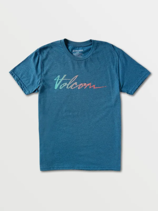 Fast Script Short Sleeve Tee - Royal sold by Volcom