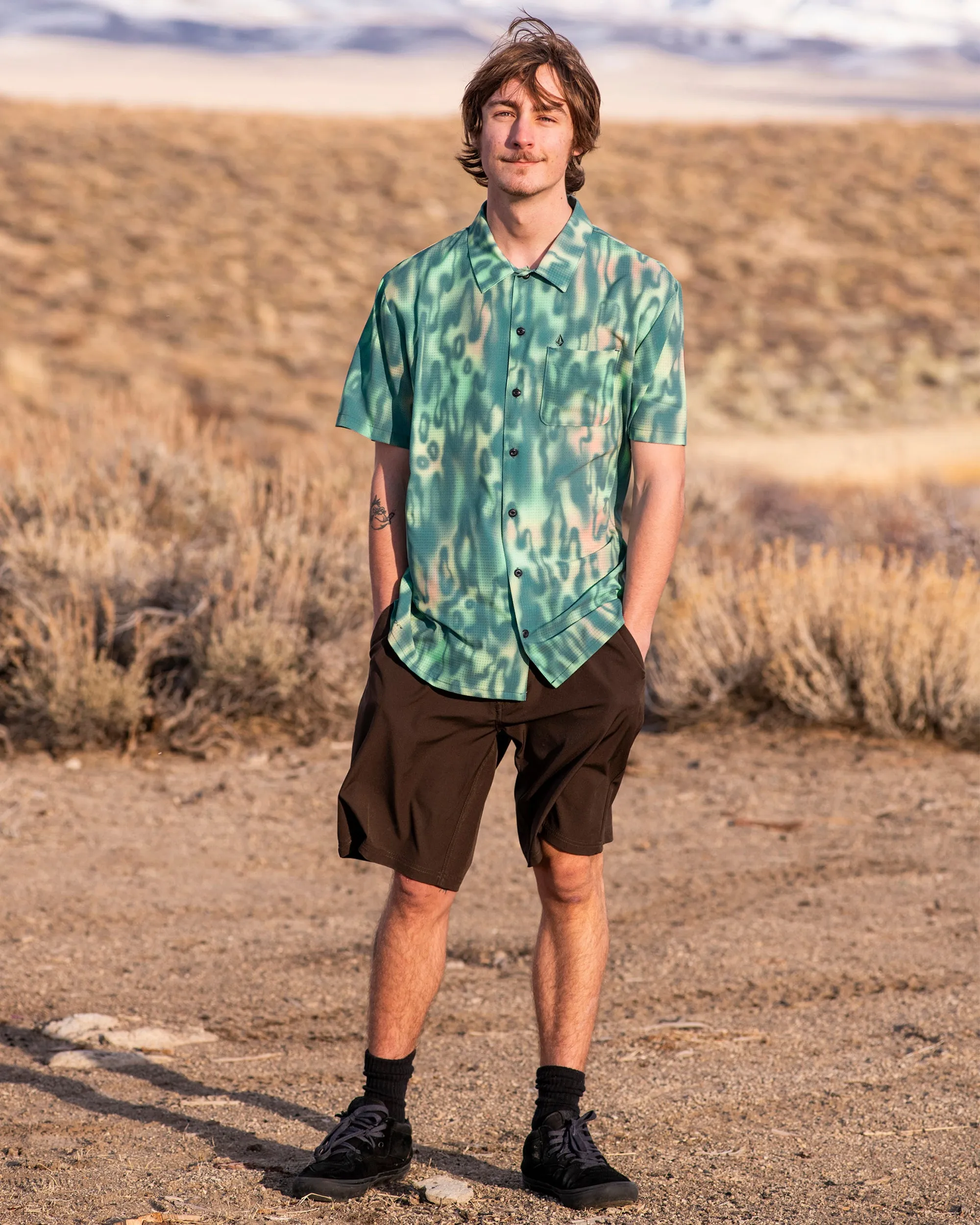 Ridgestone Short Sleeve Shirt - Mysto Green sold by Volcom product image thumbnail 2