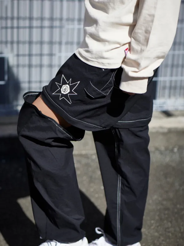 Tokyo True Convertible Elastic Waist Pants - Black made by Volcom