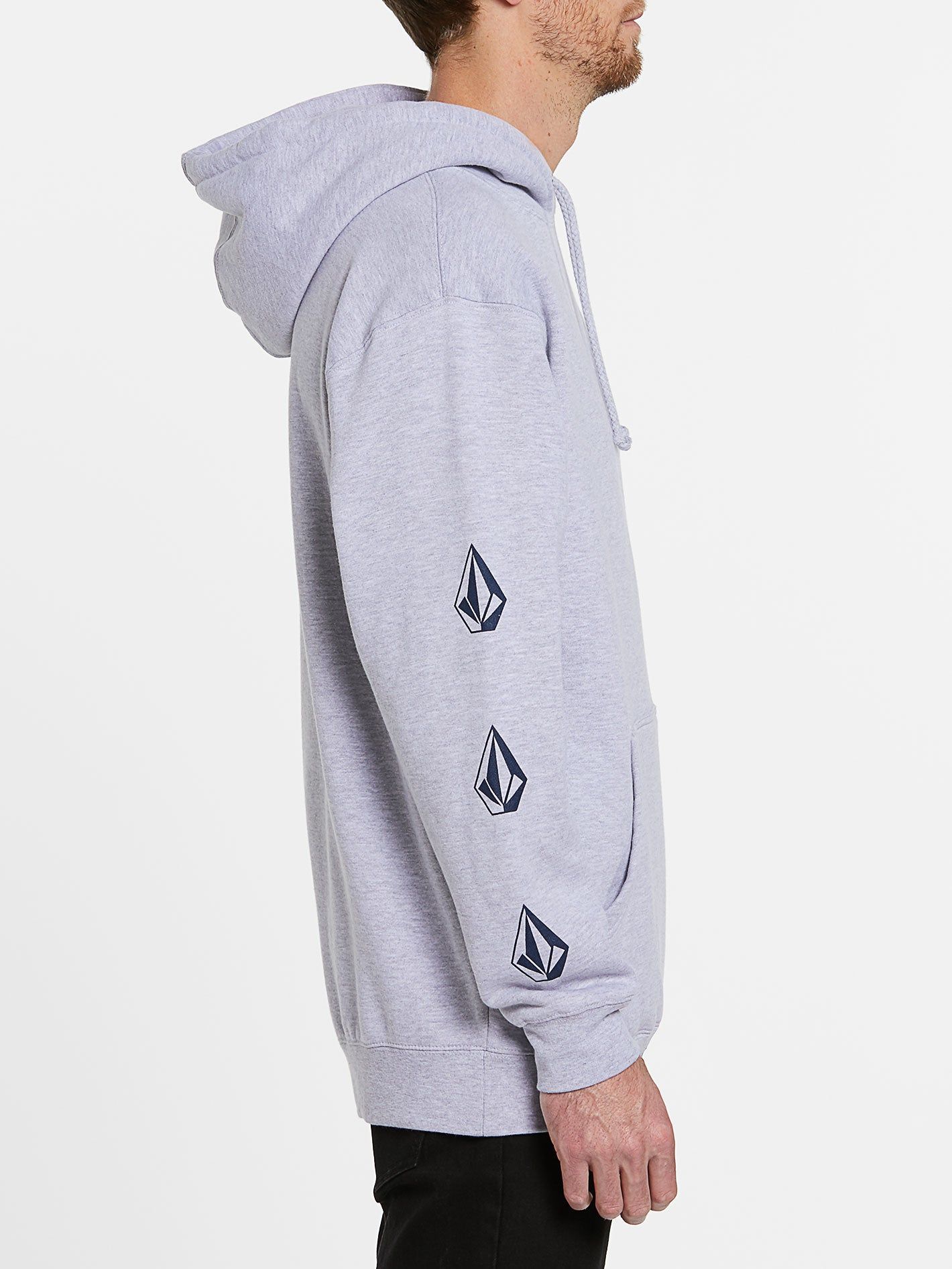 Mens USA Deadly Stones Pullover - Heather Grey sold by Volcom product image thumbnail 3