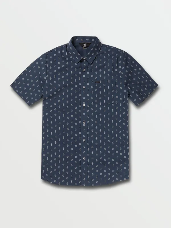 Warbler Short Sleeve Shirt - Faded Navy sold by Volcom