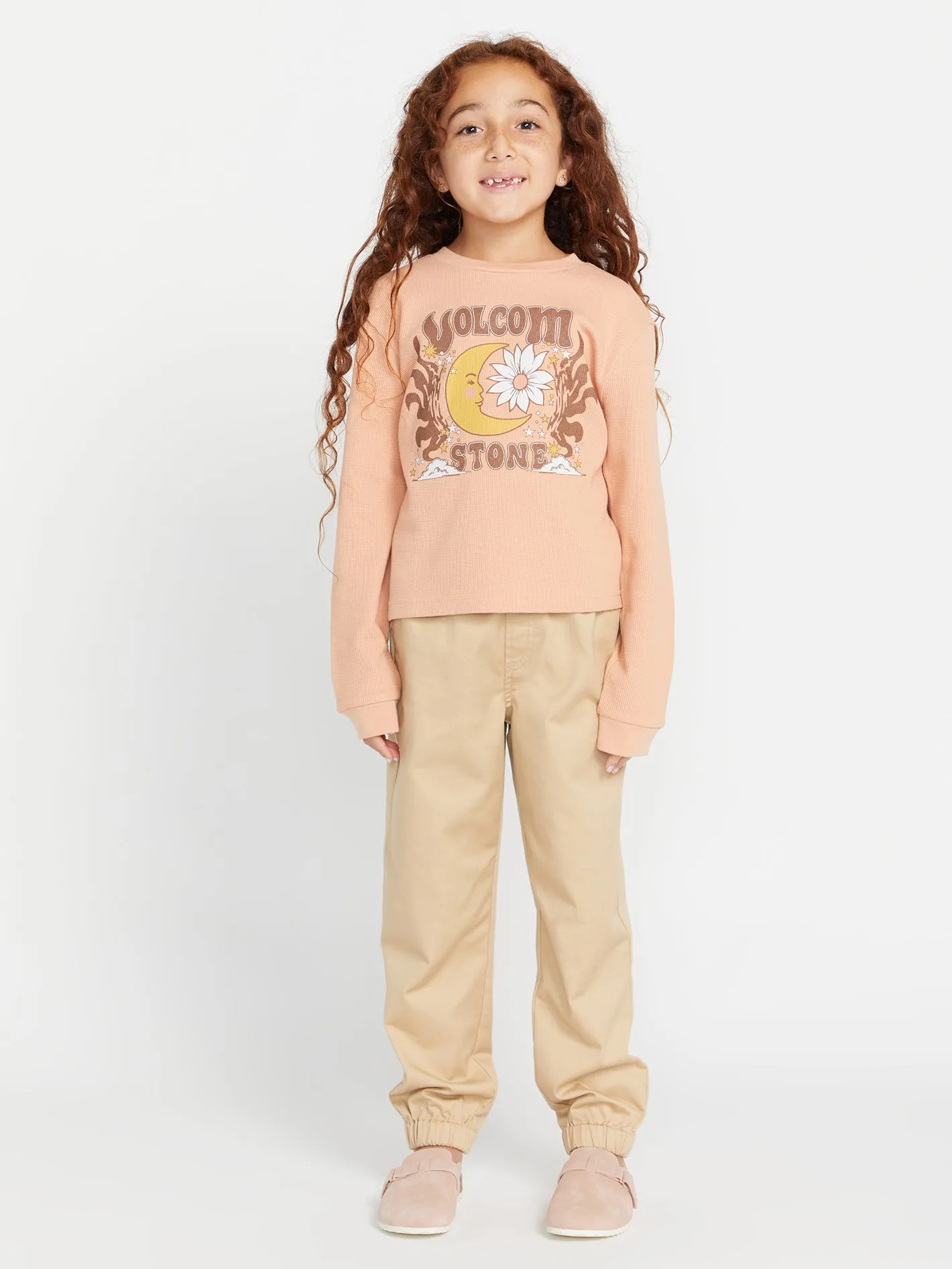 Girls Thermality Long Sleeve Tee - Clay sold by Volcom product image thumbnail 2