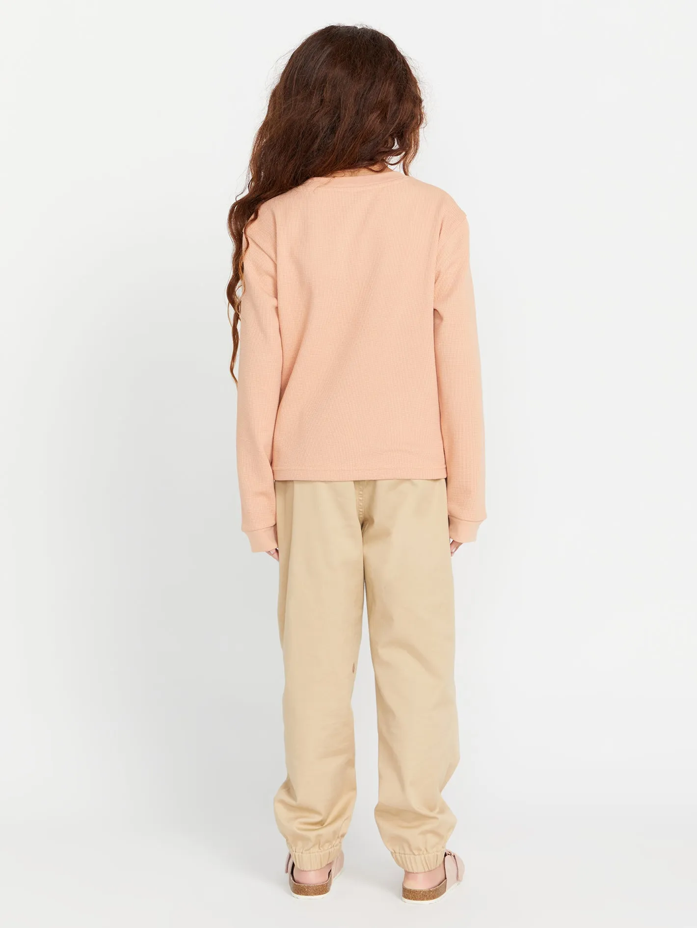 Girls Thermality Long Sleeve Tee - Clay sold by Volcom product image thumbnail 3