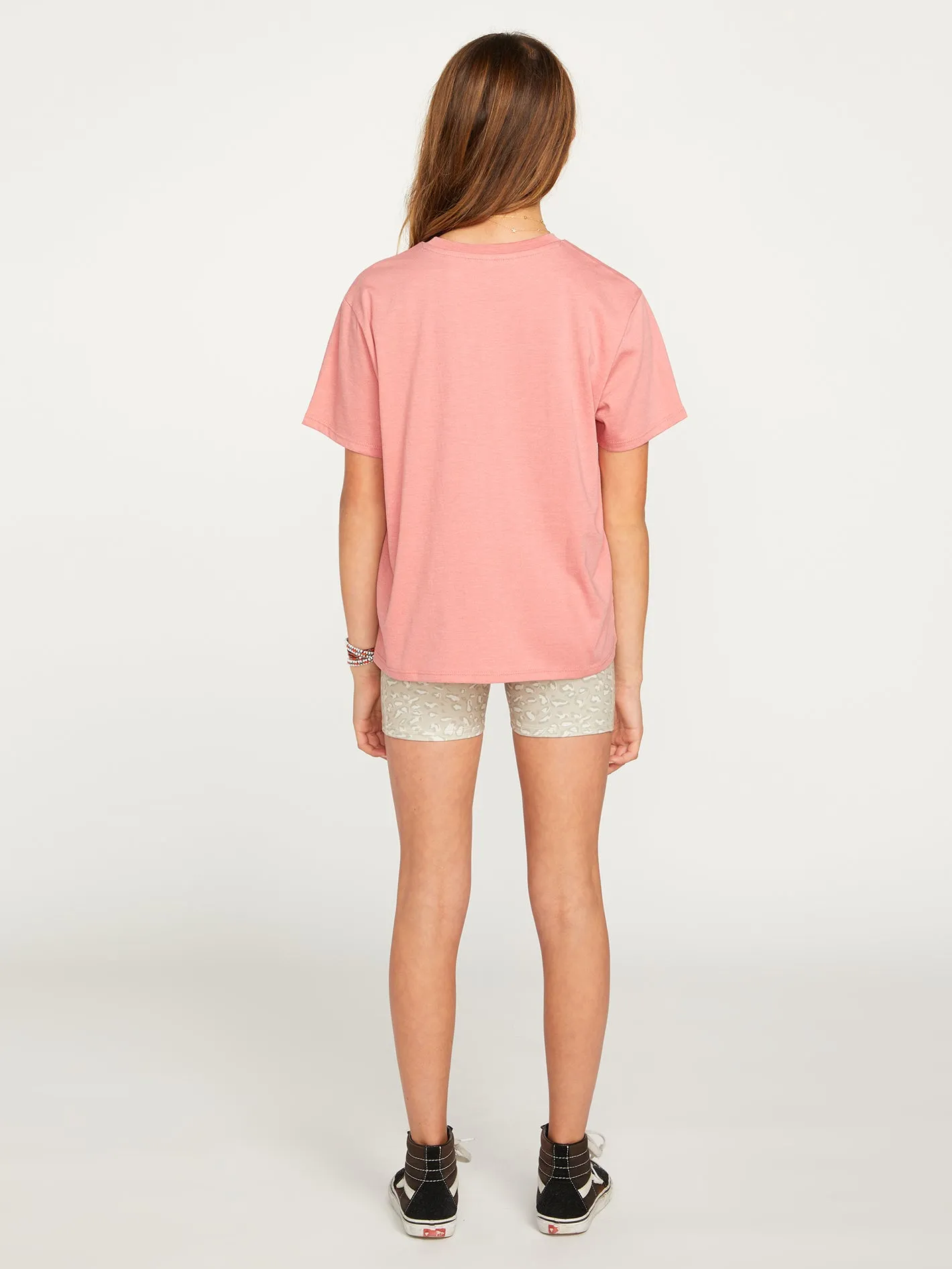 Girls Truly Stoked Boyfriend Tee - Desert Pink sold by Volcom product image thumbnail 2
