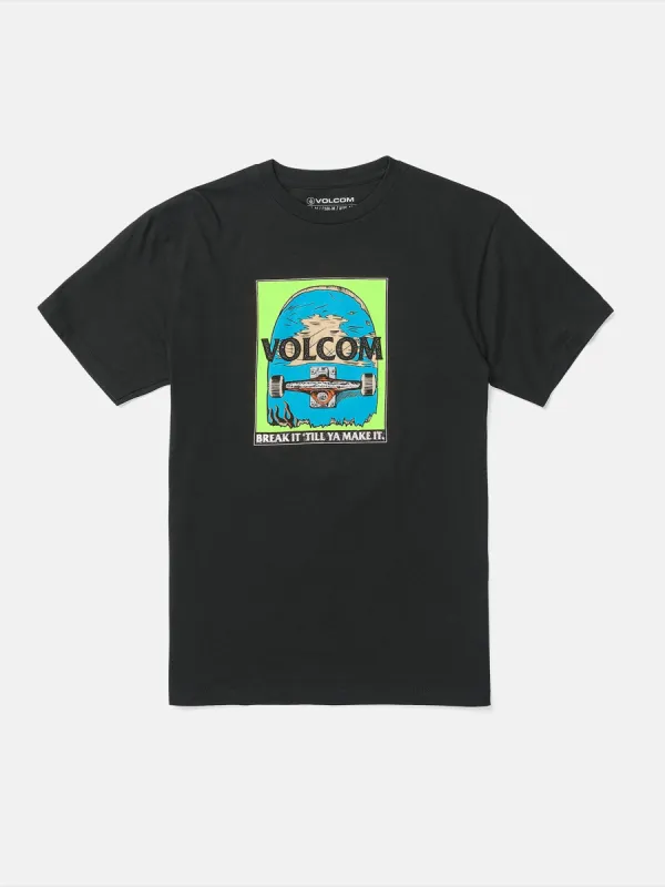 Little Boys Break It Short Sleeve Tee - Black sold by Volcom