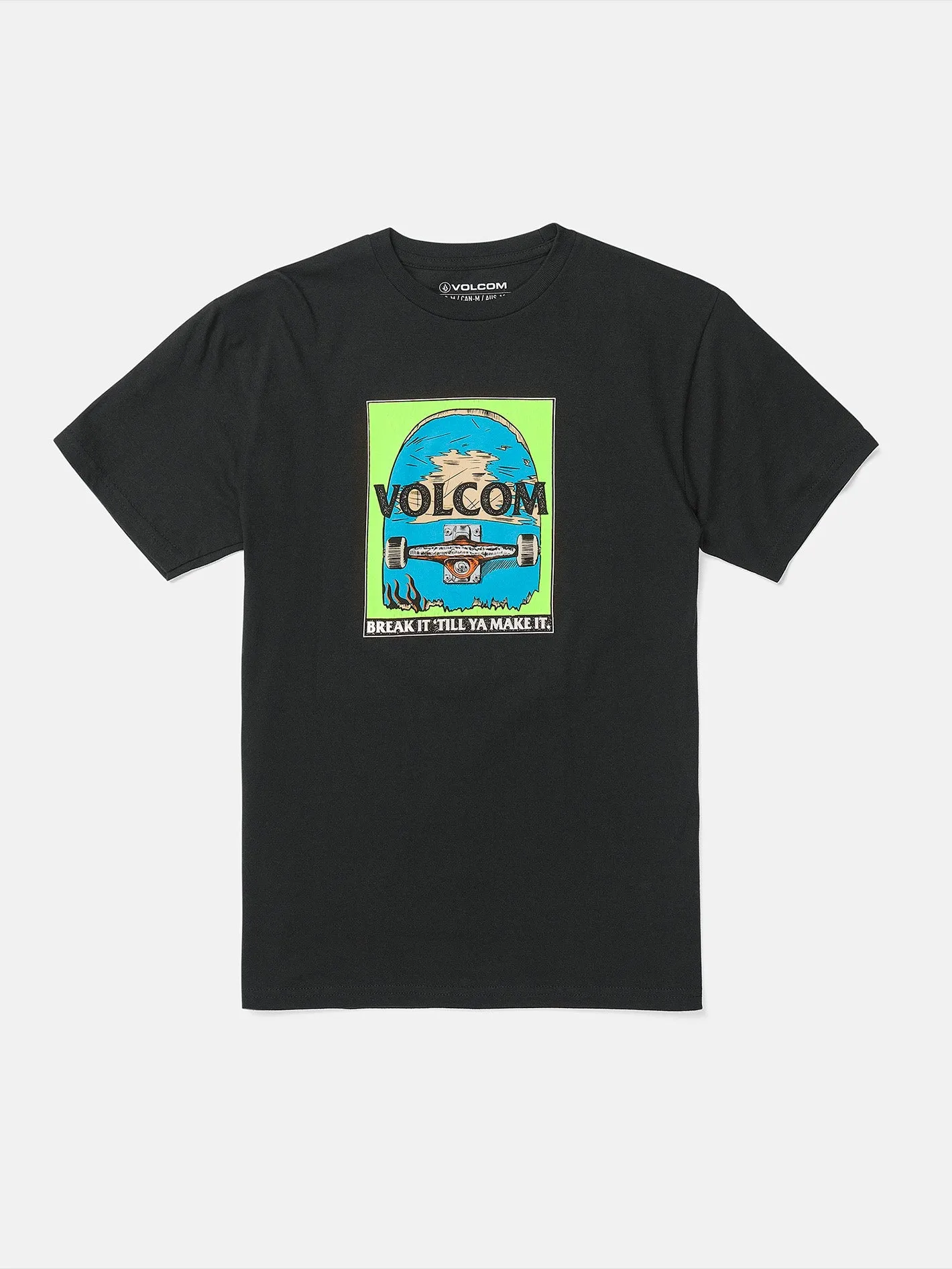 Little Boys Break It Short Sleeve Tee - Black sold by Volcom