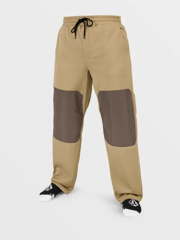 Mens Tech Fleece Pants - Dark Khaki sold by Volcom