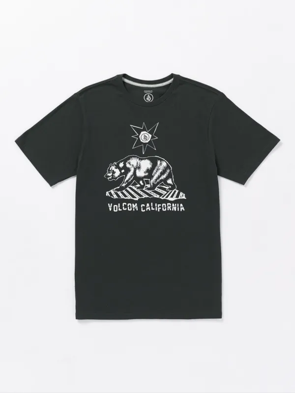 Grizzled Short Sleeve Tee - Washed Black Heather made by Volcom