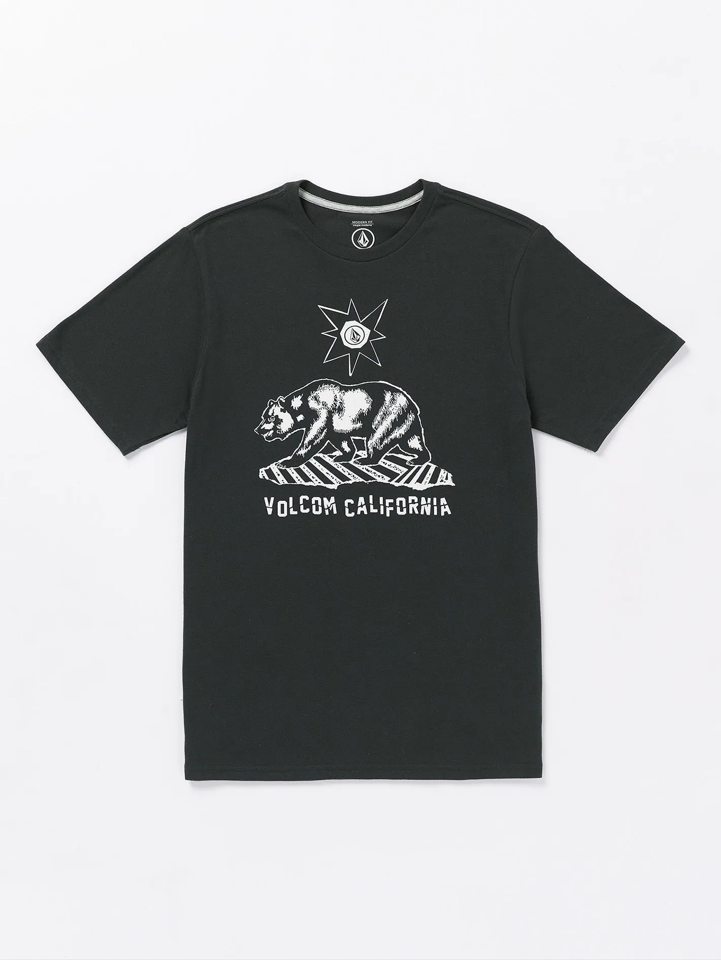 Grizzled Short Sleeve Tee - Washed Black Heather sold by Volcom