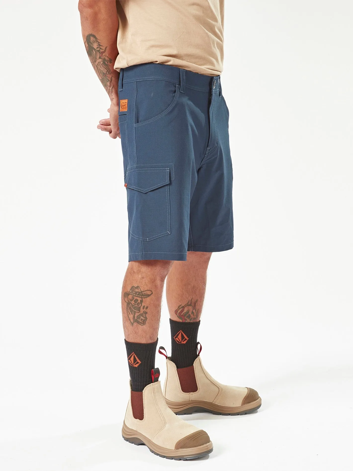 Volcom Workwear Slab Hybrid Shorts - Navy sold by Volcom product image thumbnail 5