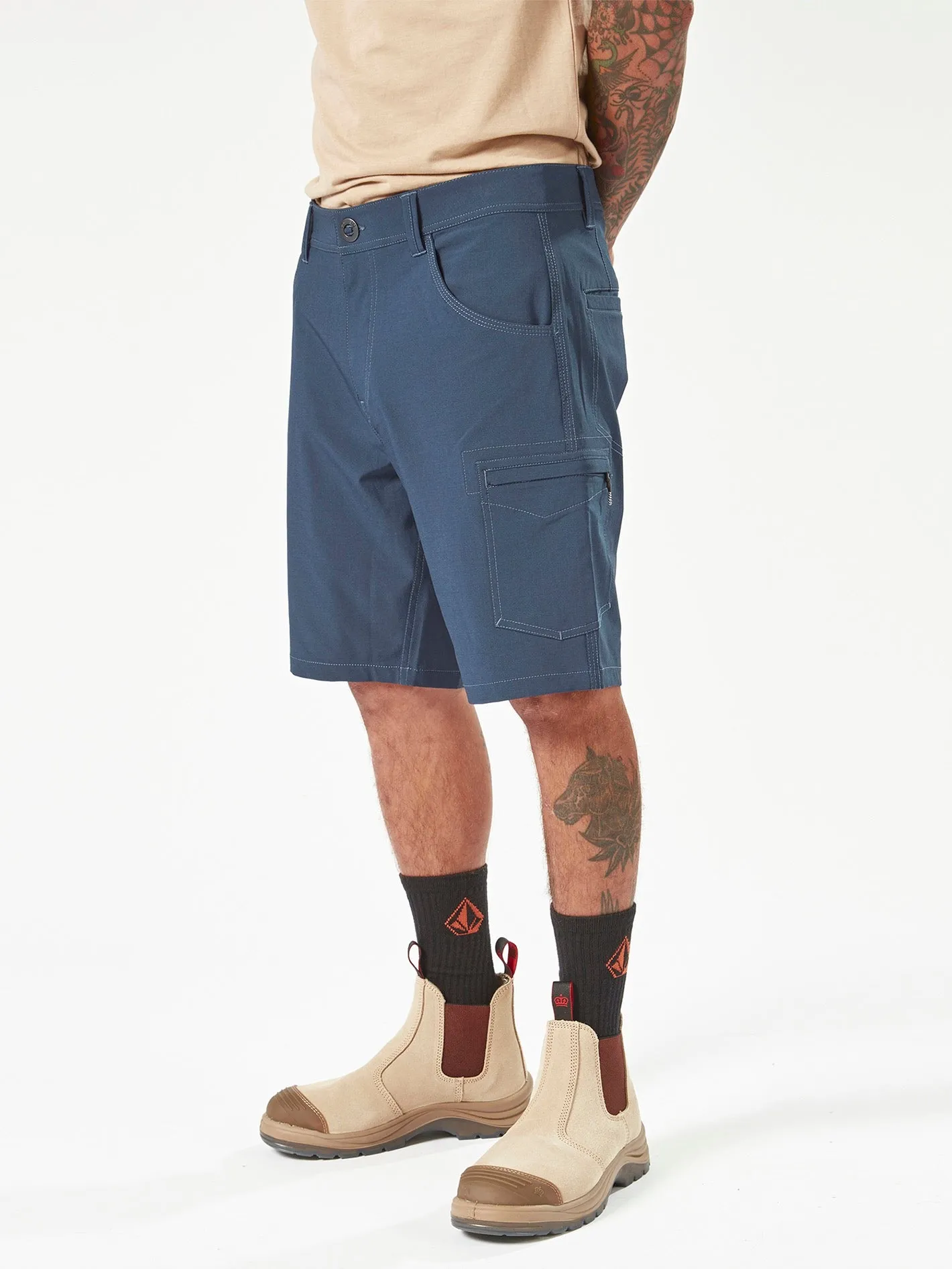 Volcom Workwear Slab Hybrid Shorts - Navy sold by Volcom product image thumbnail 4