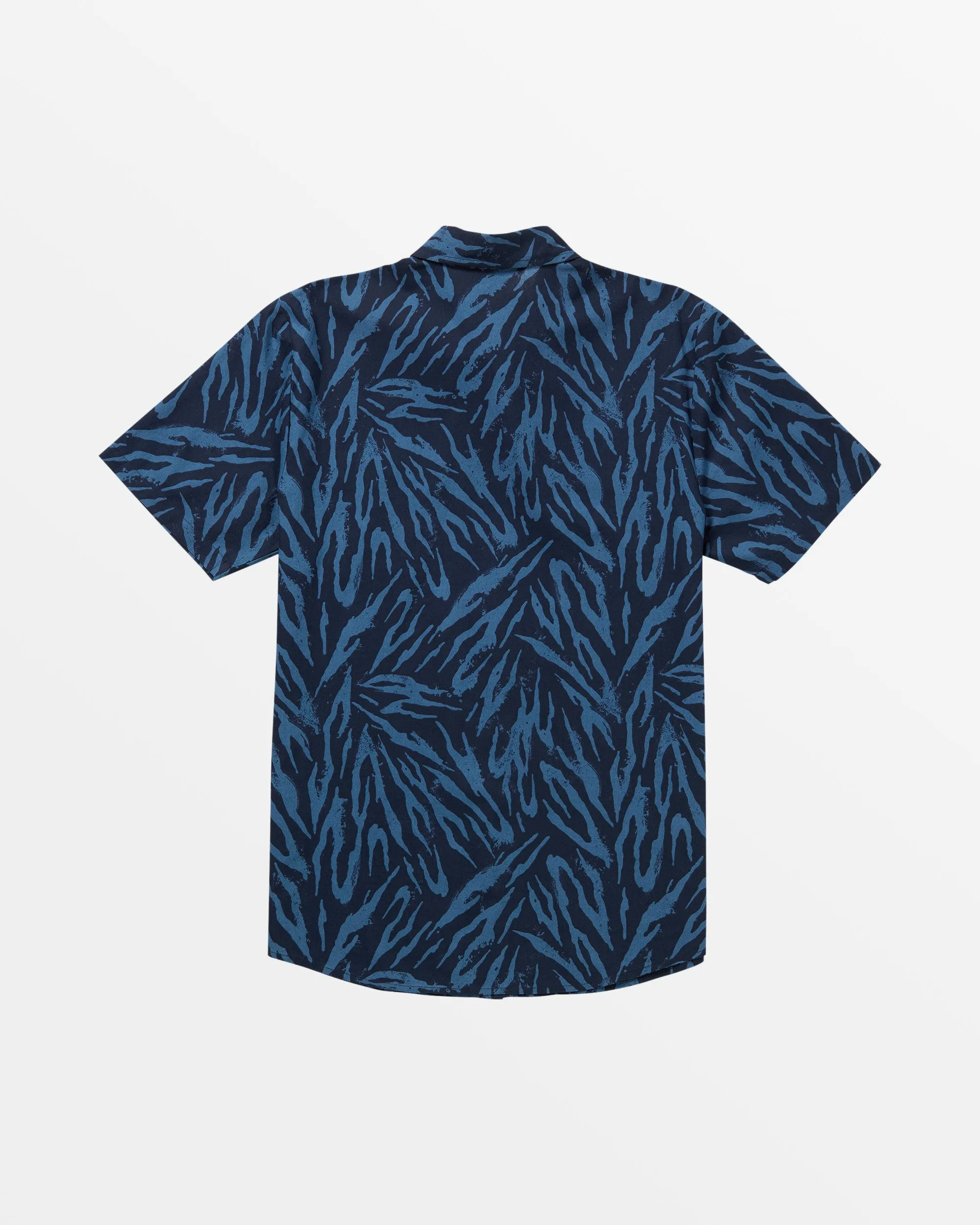 Warbler Short Sleeve Woven Top - Navy Paint sold by Volcom product image thumbnail 2
