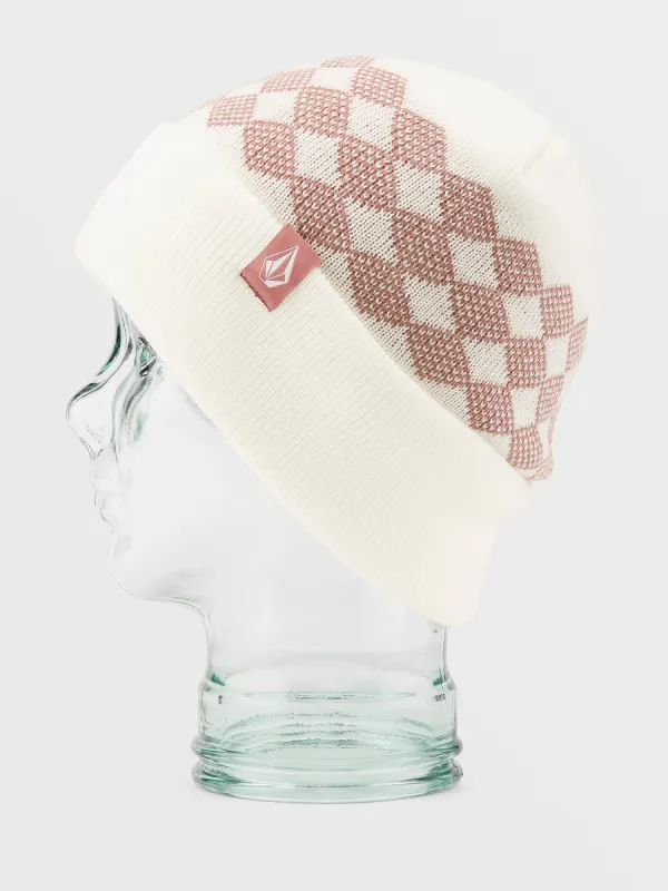Womens Check This Beanie - White made by Volcom