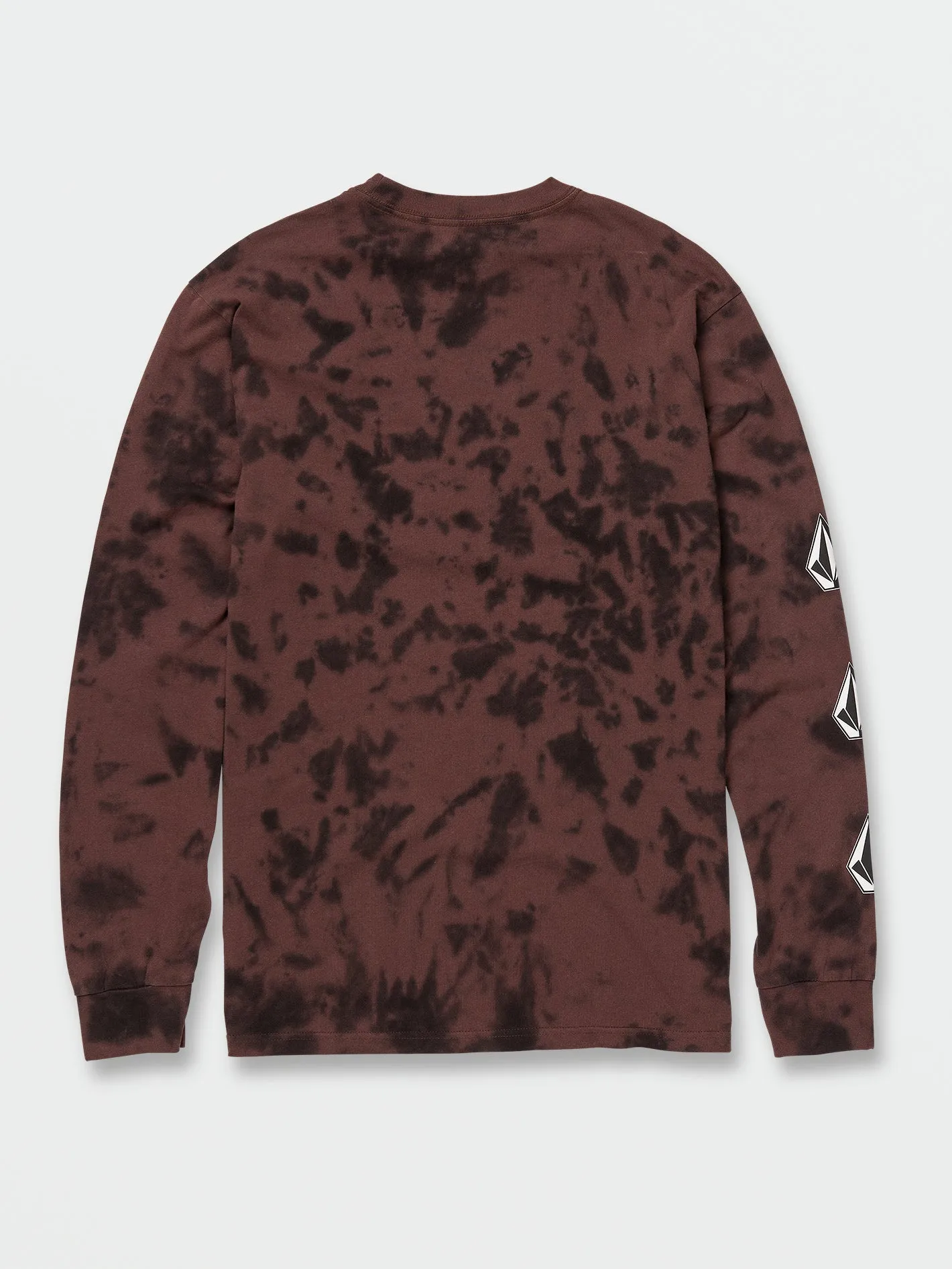 Iconic Stone Dye Long Sleeve Tee - Mahogany sold by Volcom product image thumbnail 3