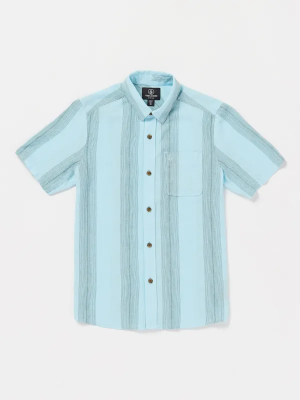 Big Boys Flaxstone Short Sleeve Shirt - Crystal Blue sold by Volcom