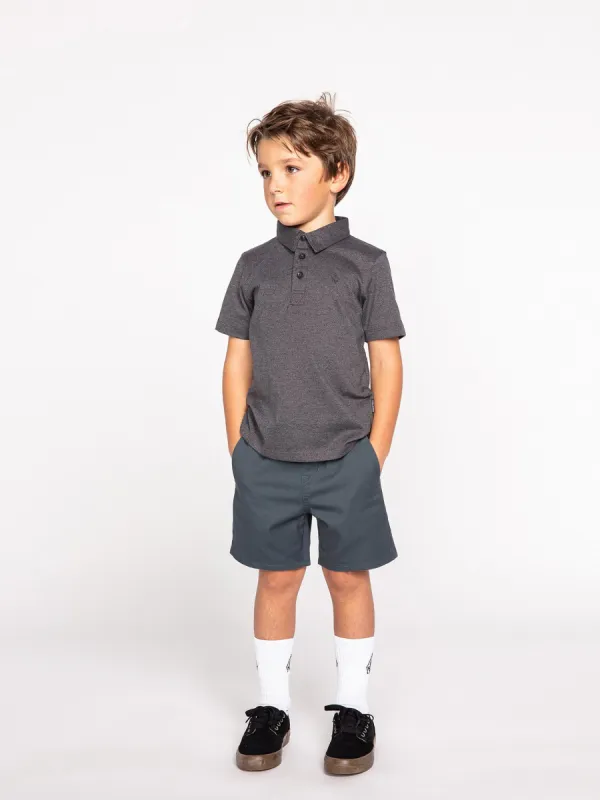 Little Boys Frickin Elastic Waist Shorts - Marina Blue sold by Volcom