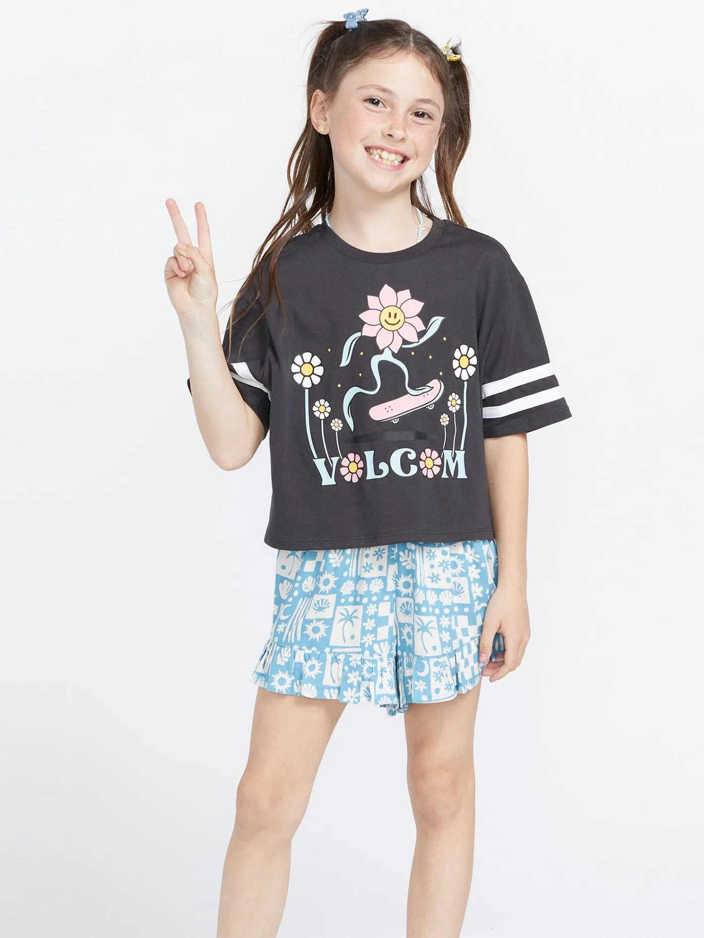 Girls Truly Stoked Tee - Vintage Black sold by Volcom product image thumbnail 4