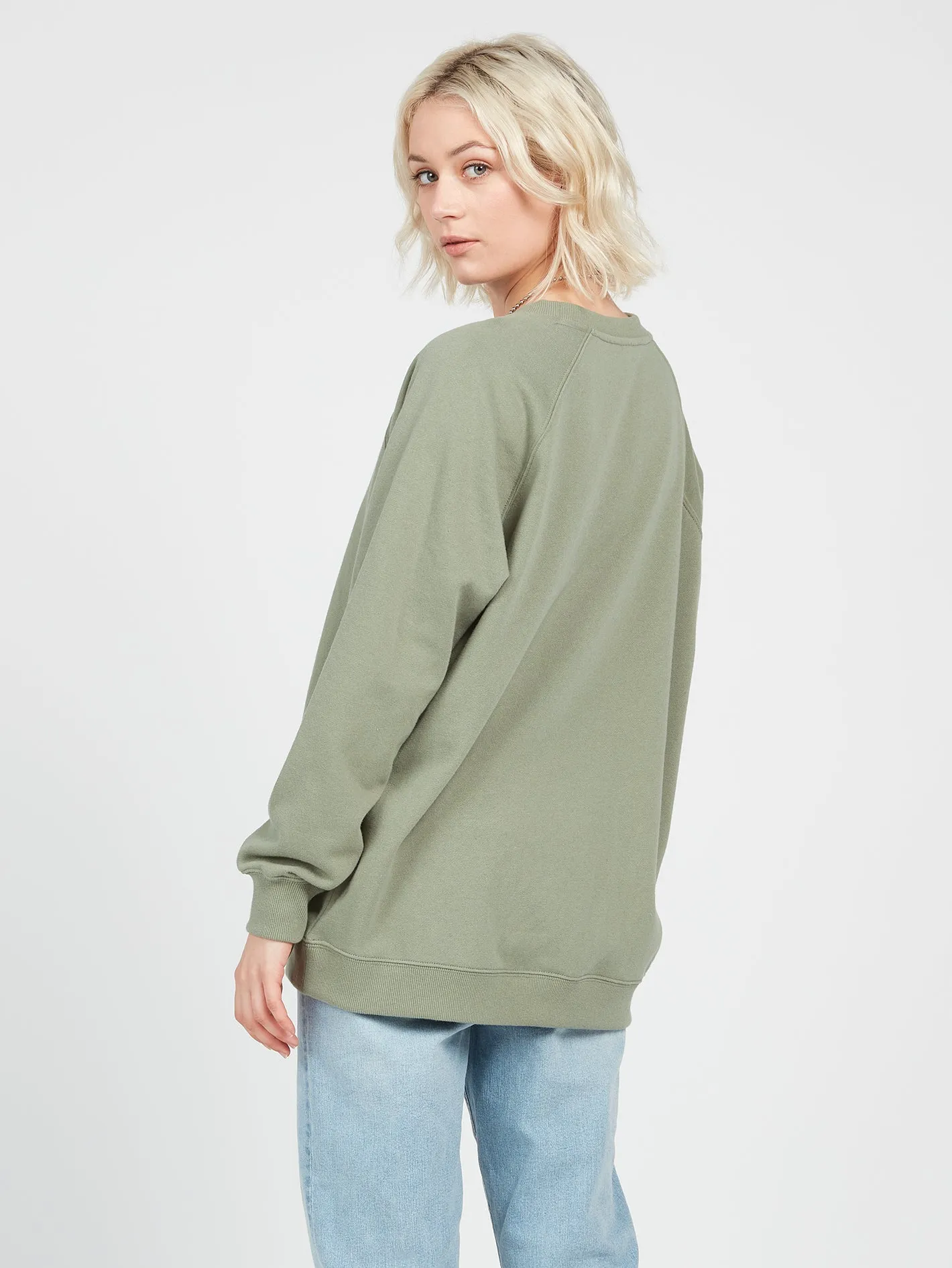 Stone Magic Boyfriend Sweatshirt - Light Army sold by Volcom product image thumbnail 2