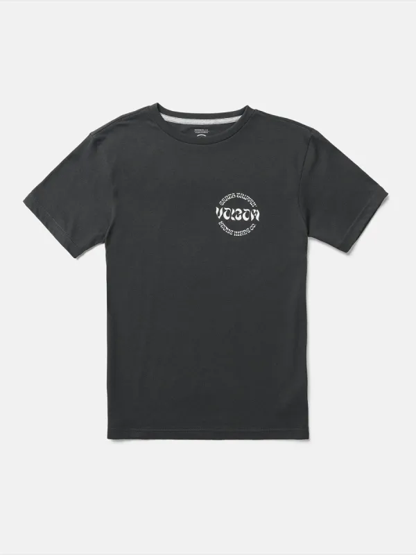 Big Boys Stoneature Short Sleeve Tee - Washed Black Heather sold by Volcom