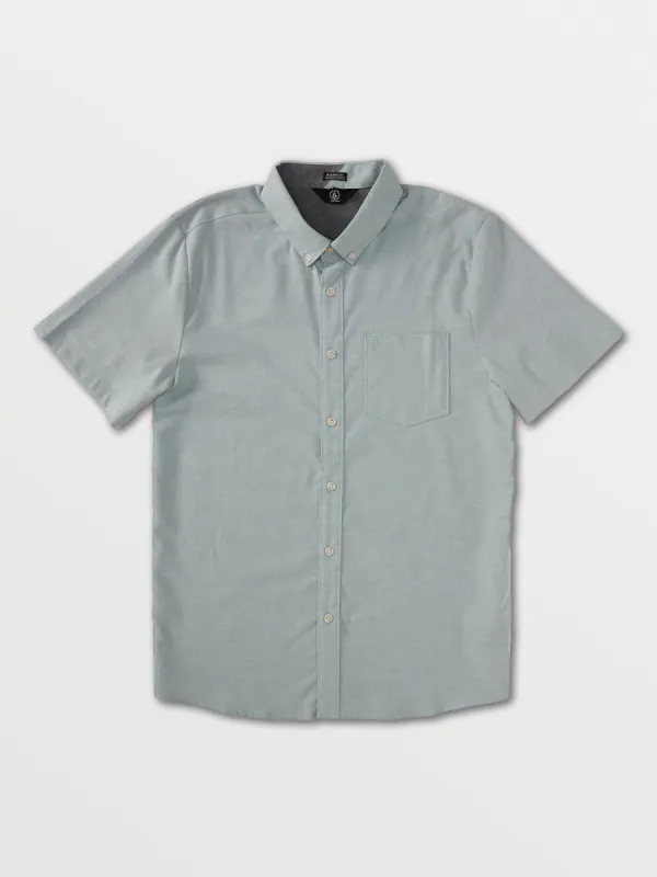 Everett Oxford Short Sleeve Shirt - Storm Blue sold by Volcom