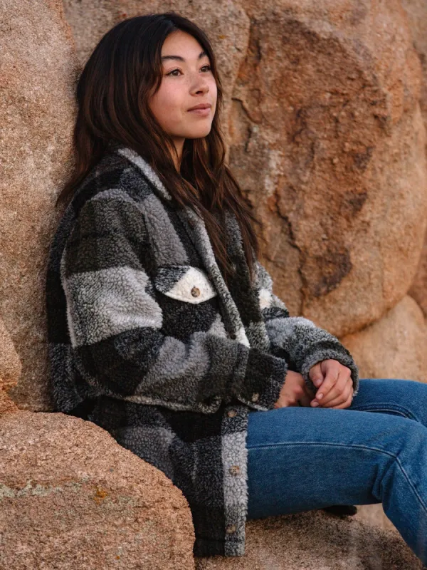 Silent Sherpa Plaid Jacket - Army Green Combo sold by Volcom