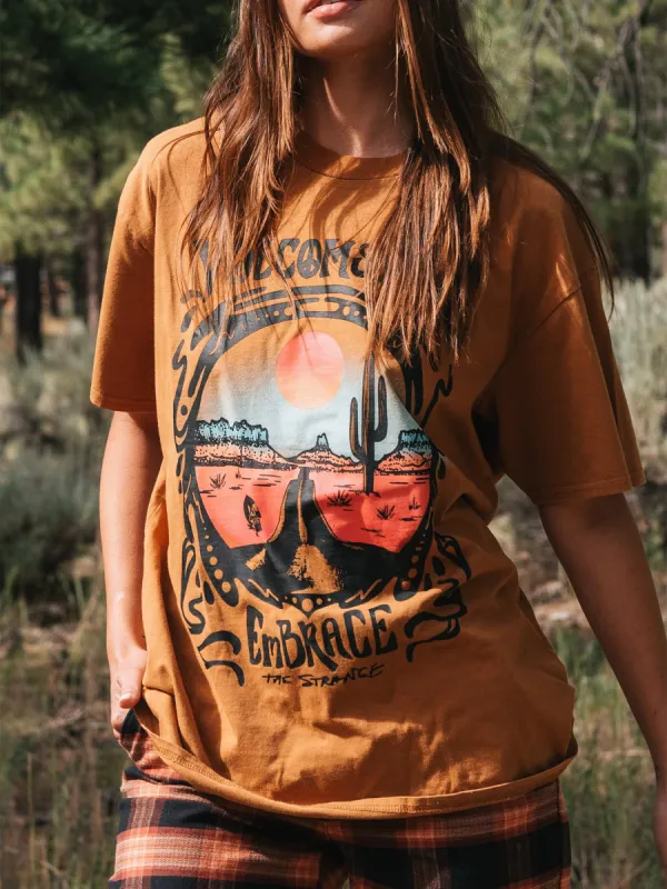 Stones Throw Tee - Bronze sold by Volcom