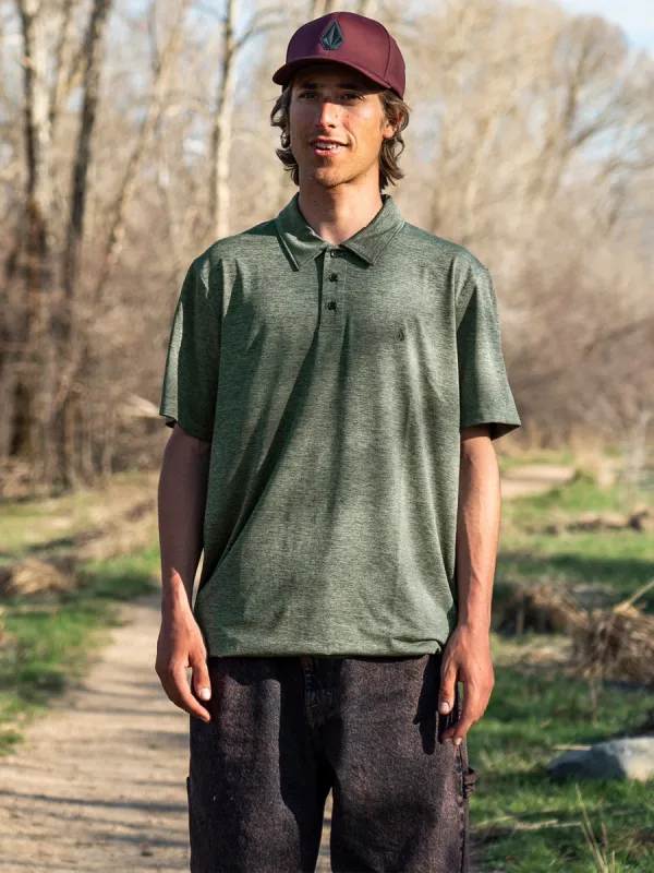 Hazard Pro Polo Short Sleeve Shirt - Agave sold by Volcom