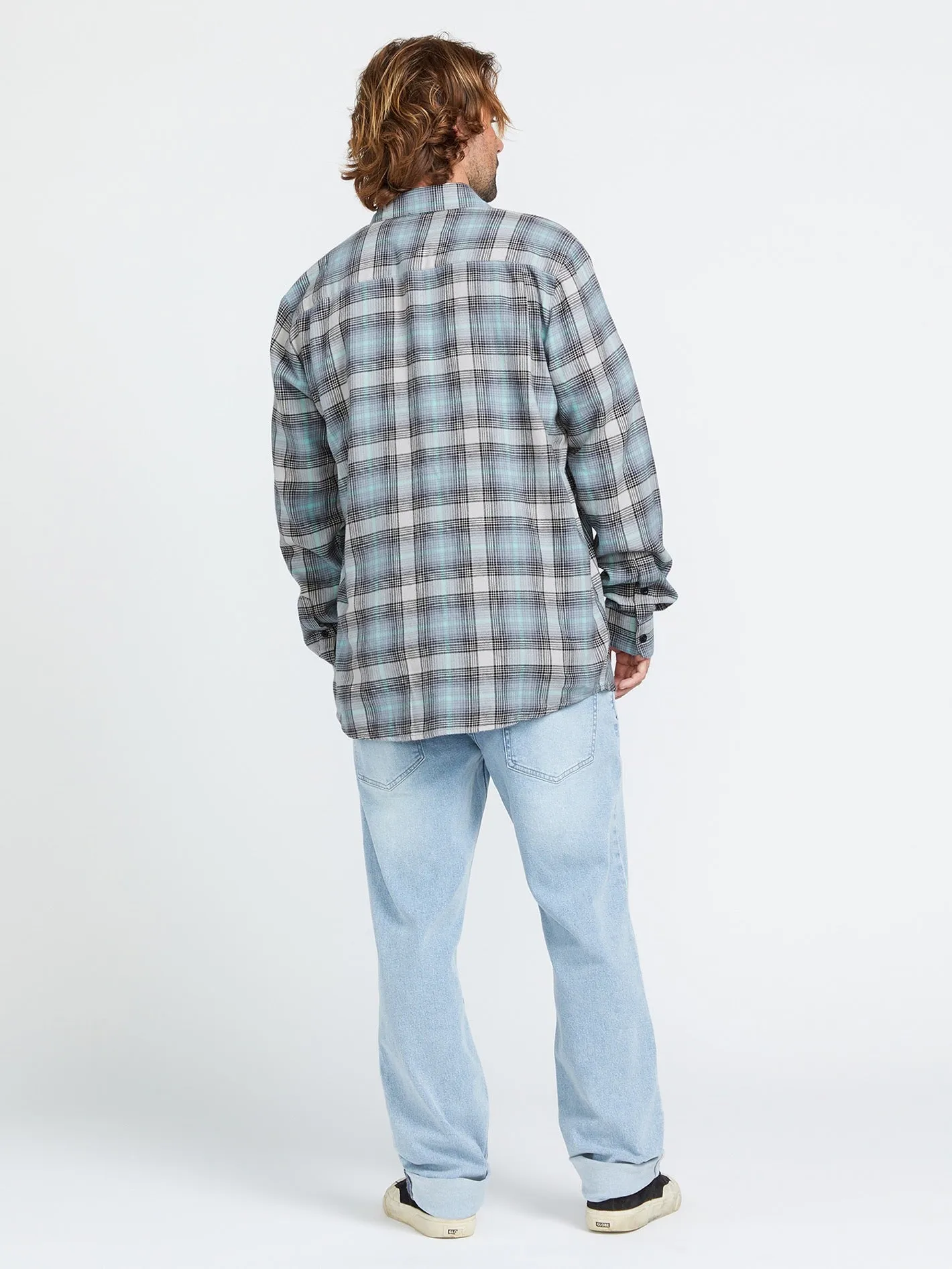 Caden Plaid Long Sleeve Shirt - Tower Grey sold by Volcom product image thumbnail 4