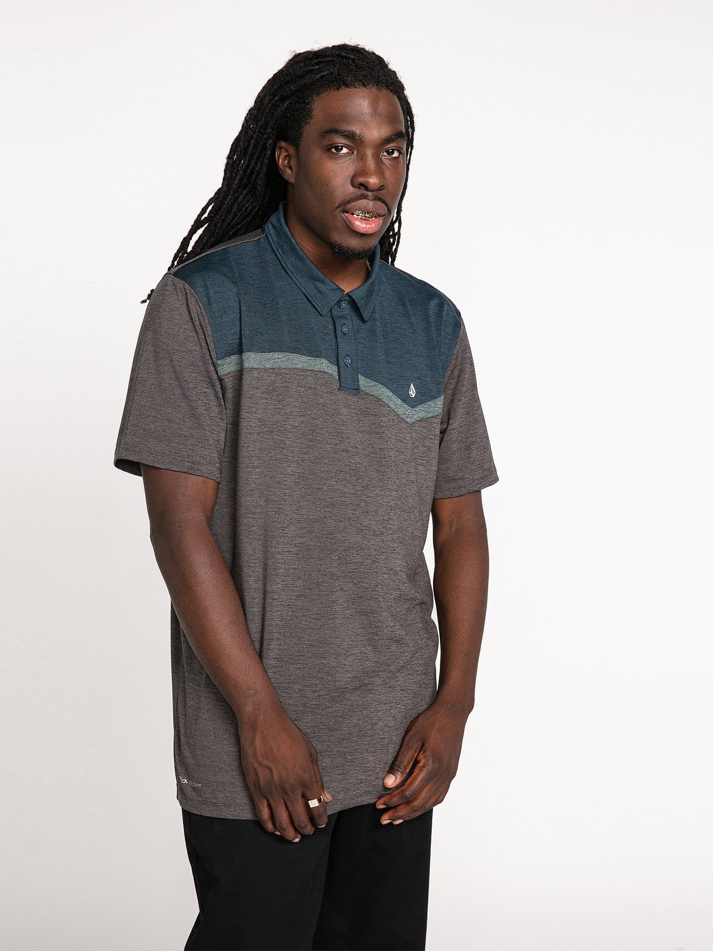 Hazard Break Short Sleeve Polo - Storm Cloud sold by Volcom product image thumbnail 2