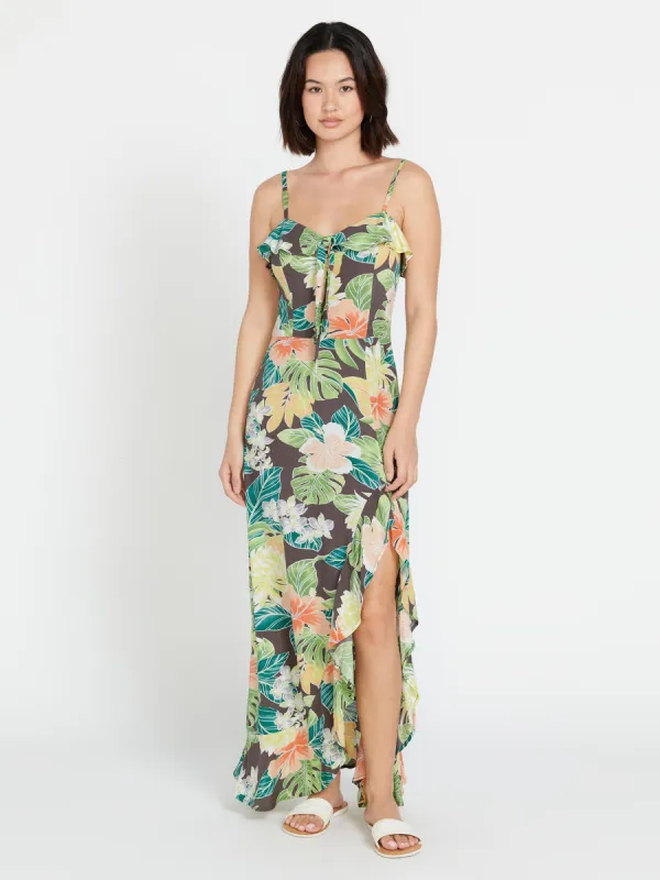 Excapism Maxi Dress - Slate Grey made by Volcom